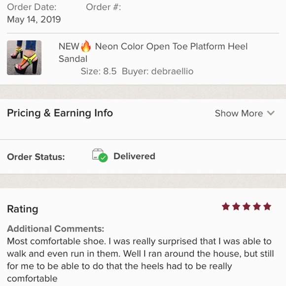 NEW🔥 Neon Color Open Toe Platform Heel Sandals - Picture 6 of 6